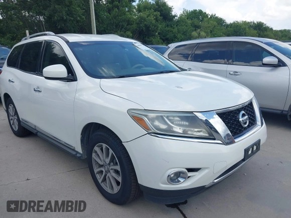 2014 Nissan Pathfinder Platinum with VIN 5N1AR2MN0EC646541, listed as a IAAI auction lot 42680665 with 203,487 mi miles and . Bid and sale history available at DreamBid. Image 1.