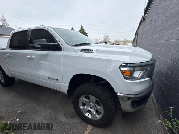 2022 Ram 1500 Big Horn with VIN 1C6SRFFT4NN464963, listed as a Copart auction lot 51288425 with 30,517 mi miles and Non repairable. Bid and sale history available at DreamBid. Image 1.