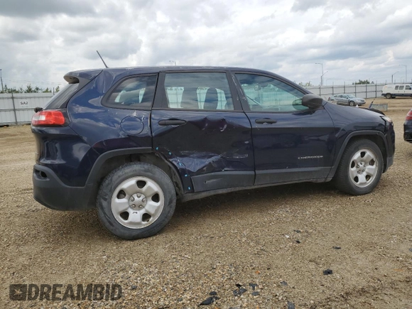 2015 Jeep Cherokee Sport with VIN 1C4PJLAB0FW559938, listed as a Copart auction lot 66727155 with 79,749 mi miles and Salvage title. Bid and sale history available at DreamBid. Image 3.