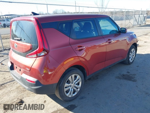 2021 Kia Soul LX with VIN KNDJ23AU0M7749363, listed as a IAAI auction lot 41457438 with 38,129 mi miles. Bid and sale history available at carsss.com. Image 4.