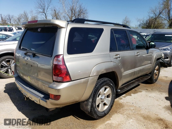 2004 Toyota 4Runner SR5 with VIN JTEBU14R048019887, listed as a Copart auction lot 89017185 with 254,301 mi miles and Non Repairable. Bid and sale history available at DreamBid. Image 3.