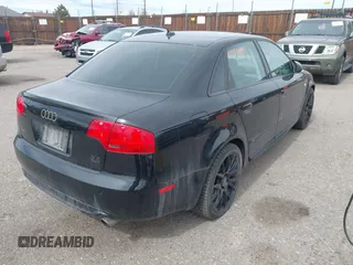 2007 Audi A4 with VIN WAUEH78E47A045743, listed as a IAAI auction lot 41852675 with 118,635 mi miles and . Bid and sale history available at DreamBid. Image 4.