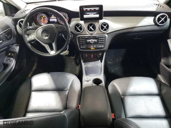 2015 Mercedes-Benz GLA-Class GLA 250 with VIN WDCTG4GB9FJ091659, listed as a Copart auction lot 77541754 with 56,493 mi miles and Salvage Title. Bid and sale history available at carsss.com. Image 8.