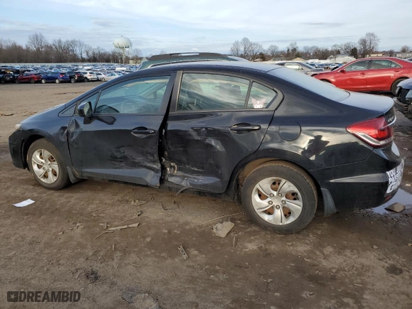 2015 Honda Civic Sedan LX with VIN 19XFB2F59FE259055, listed as a Copart auction lot 44831404 with 118,292 mi miles and Salvage Title. Bid and sale history available at carsss.com. Image 2.