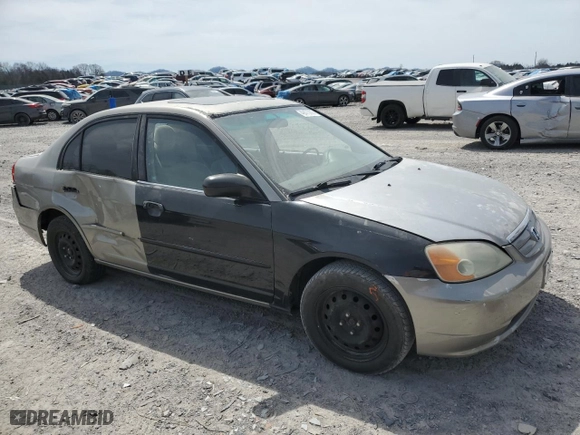 2003 Honda Civic EX with VIN 2HGES26753H618755, listed as a Copart auction lot 49473655 with 289,788 mi miles and Salvage Title. Bid and sale history available at carsss.com. Image 4.