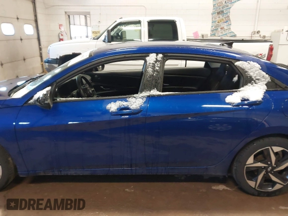 2023 Hyundai Elantra SEL with VIN KMHLS4AG9PU432403, listed as a IAAI auction lot 41906543 with 35,490 mi miles and . Bid and sale history available at DreamBid. Image 14.