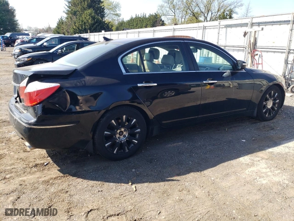 2009 Hyundai Genesis with VIN KMHGC46E29U030361, listed as a Copart auction lot 51669725 with 276,498 mi miles and Salvage Title. Bid and sale history available at carsss.com. Image 3.
