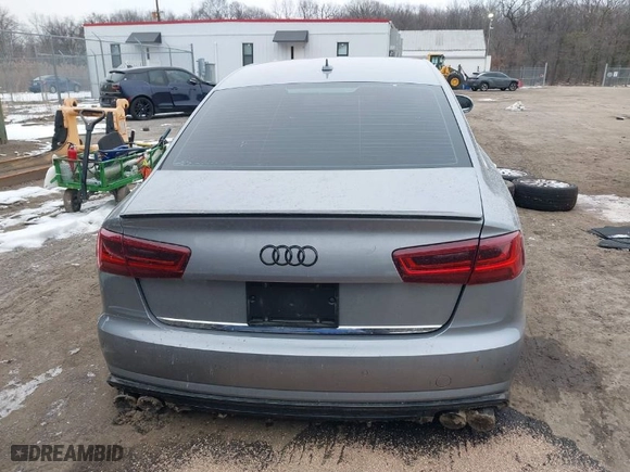 2016 Audi A6 3.0T Premium Plus with VIN WAUFGAFC6GN001256, listed as a IAAI auction lot 41329928 with NaN miles. Bid and sale history available at carsss.com. Image 17.