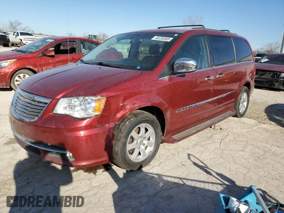 2012 Chrysler Town & Country Touring-L with VIN 2C4RC1CG0CR400549, listed as a Copart auction lot 48330305 with 111,820 mi miles and Clean Title. Bid and sale history available at carsss.com. Image 1.