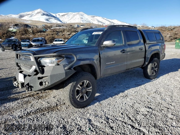 2016 Toyota Tacoma SR with VIN 3TMCZ5AN1GM031856, listed as a Copart auction lot 46128685 with 132,800 mi miles and Salvage Title. Bid and sale history available at carsss.com. Image 1.