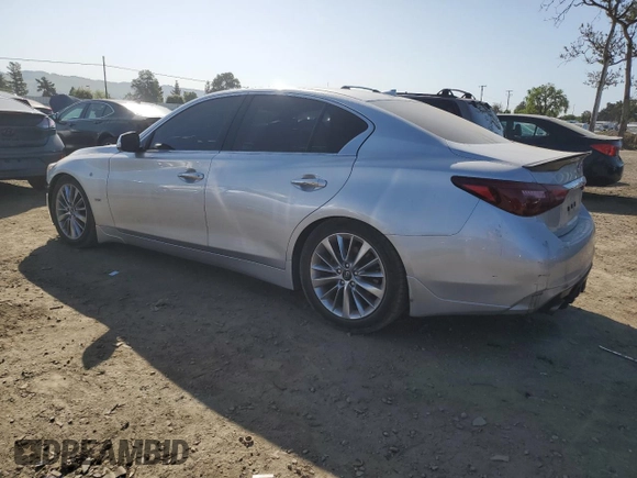 2019 Infiniti Q50 Luxe z VIN JN1EV7AP4KM543474, wystawiony jako Copart lot #52426585 z przebiegiem 50 435 mil mil oraz Szkoda całkowita • Salvage title. Historia ofert i sprzedaży dostępna na DreamBid. Obrazek 2.