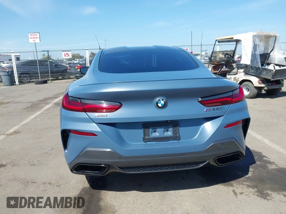 2019 BMW 8 Series M850i xDrive with VIN WBABC4C54KBU96620, listed as a IAAI auction lot 42035001 with 38,512 mi miles and . Bid and sale history available at DreamBid. Image 17.