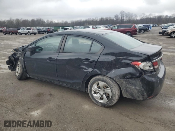 2015 Honda Civic Sedan LX with VIN 19XFB2F55FE700860, listed as a Copart auction lot 52613915 with 170,174 mi miles and Salvage Title. Bid and sale history available at carsss.com. Image 2.