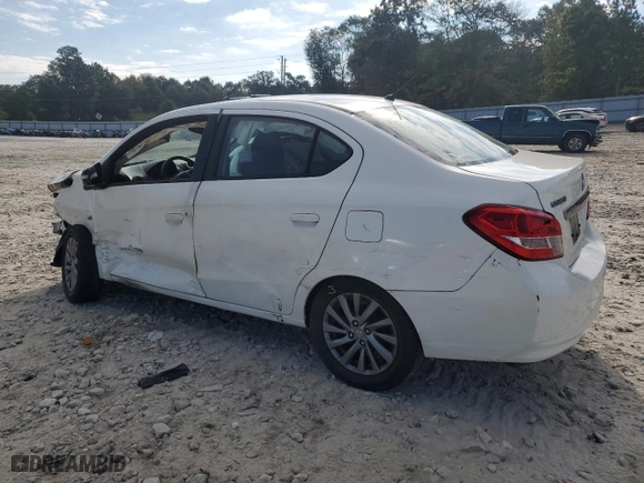 2019 Mitsubishi Mirage G4 SE with VIN ML32F4FJ2KHF08642, listed as a Copart auction lot 74317394 with 105,272 mi miles and Salvage Title. Bid and sale history available at carsss.com. Image 2.