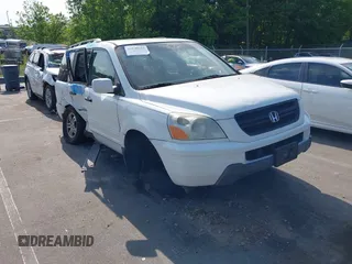 2005 Honda Pilot EX-L z VIN 5FNYF18555B013021, wystawiony jako IAAI lot #42139355 z przebiegiem 226 584 mil mil oraz . Historia ofert i sprzedaży dostępna na DreamBid. Obrazek 1.