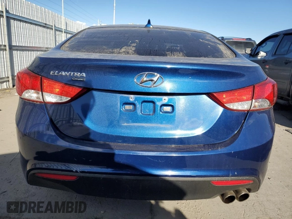 2013 Hyundai Elantra Coupe SE with VIN KMHDH6AE3DU019580, listed as a Copart auction lot 84892324 with 89,273 mi miles and Salvage Title. Bid and sale history available at carsss.com. Image 6.