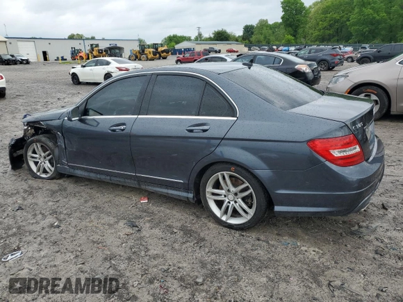2013 Mercedes-Benz C 300 Sport with VIN WDDGF8AB0DG124719, listed as a Copart auction lot 54215515 with 123,520 mi miles and Salvage Title. Bid and sale history available at DreamBid. Image 2.