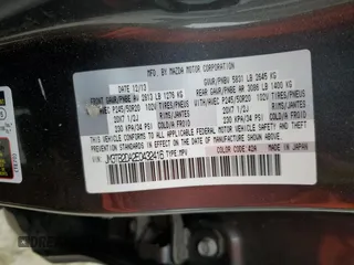 2014 Mazda CX-9 Grand Touring z VIN JM3TB2DA2E0432416, wystawiony jako Copart lot #51324875 z przebiegiem 201 404 mil mil oraz Szkoda całkowita • Salvage title. Historia ofert i sprzedaży dostępna na DreamBid. Obrazek 13.