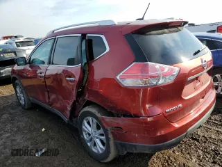 2016 Nissan Rogue SV with VIN KNMAT2MV3GP656594, listed as a Copart auction lot 47096865 with 113,104 mi miles and Salvage Title. Bid and sale history available at carsss.com. Image 2.