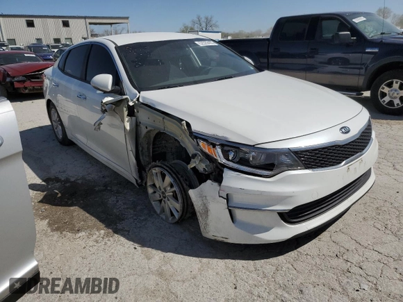 2016 Kia Optima LX with VIN KNAGT4L35G5093529, listed as a Copart auction lot 52529405 with 128,194 mi miles and Salvage Title. Bid and sale history available at carsss.com. Image 4.