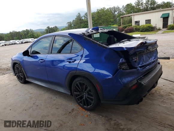 2022 Subaru WRX Premium with VIN JF1VBAF64N9029561, listed as a Copart auction lot 56467545 with 42,596 mi miles and Salvage title. Bid and sale history available at DreamBid. Image 2.