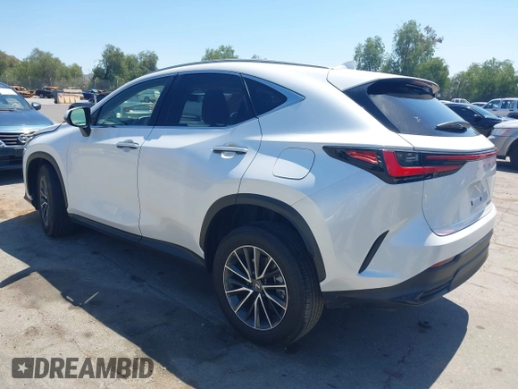 2025 Lexus NX 250 Premium with VIN JTJGDCAZ6S5024713, listed as a IAAI auction lot 42020261 with 5,833 mi miles and . Bid and sale history available at DreamBid. Image 3.