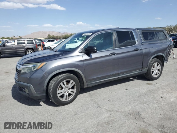 2017 Honda Ridgeline RT with VIN 5FPYK2F26HB008349, listed as a Copart auction lot 56672595 with 222,528 mi miles and Salvage title. Bid and sale history available at DreamBid. Image 1.