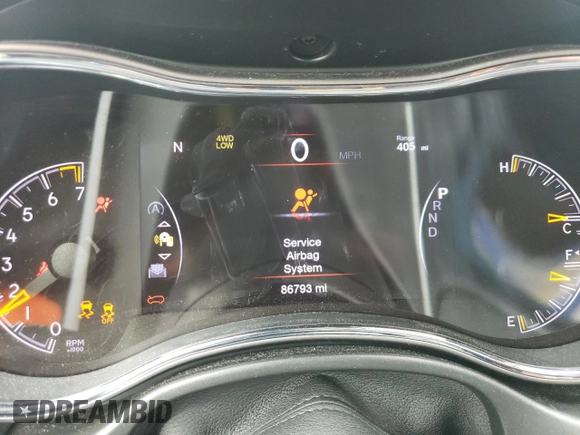 2020 Jeep Grand Cherokee Laredo with VIN 1C4RJFAG2LC150388, listed as a Copart auction lot 53586645 with 86,793 mi miles and Salvage title. Bid and sale history available at DreamBid. Image 9.
