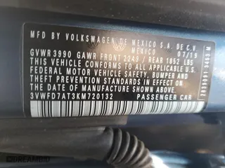 2019 Volkswagen Beetle S with VIN 3VWFD7AT3KM720132, listed as a Copart auction lot 76463854 with 123,163 mi miles and Salvage Title. Bid and sale history available at carsss.com. Image 14.