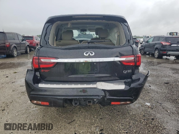 2018 Infiniti QX80 with VIN JN8AZ2NF0J9663296, listed as a Copart auction lot 74914604 with Not Provided miles and Non Repairable. Bid and sale history available at carsss.com. Image 6.