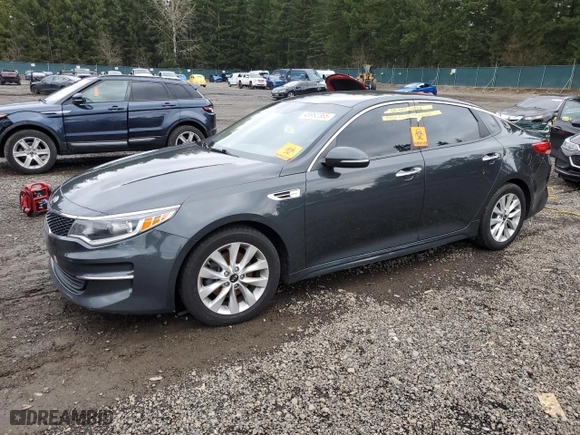 2016 Kia Optima LX with VIN 5XXGT4L33GG061094, listed as a Copart auction lot 45992365 with 0 mi miles and Salvage Title. Bid and sale history available at carsss.com. Image 1.