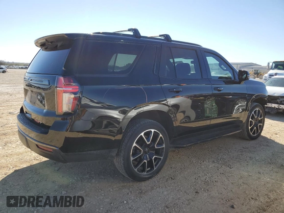2022 Chevrolet Tahoe RST with VIN 1GNSCRKD6NR290145, listed as a Copart auction lot 43275465 with 64,314 mi miles and Salvage title. Bid and sale history available at DreamBid. Image 3.