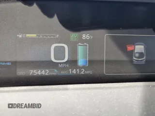2018 Toyota Prius Plus with VIN JTDKARFP3J3093322, listed as a Copart auction lot 45608465 with 75,442 mi miles and Salvage Title. Bid and sale history available at DreamBid. Image 9.