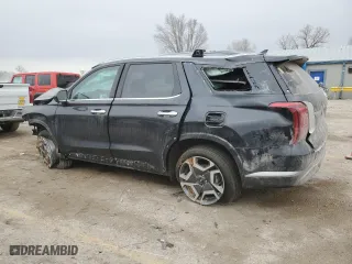 2025 Hyundai Palisade SEL Premium with VIN KM8R44GE9SU839091, listed as a Copart auction lot 86134914 with 4,478 mi miles and Salvage Title. Bid and sale history available at carsss.com. Image 2.