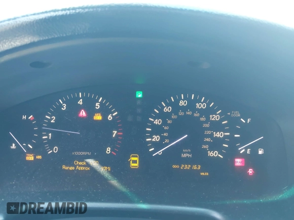 2005 Lexus LS 430 with VIN JTHBN36F355013969, listed as a IAAI auction lot 41887437 with 232,163 mi miles. Bid and sale history available at carsss.com. Image 7.
