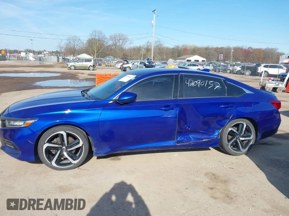 2019 Honda Accord Sport with VIN 1HGCV1F37KA032688, listed as a IAAI auction lot 42090157 with 117,762 mi miles and . Bid and sale history available at DreamBid. Image 6.