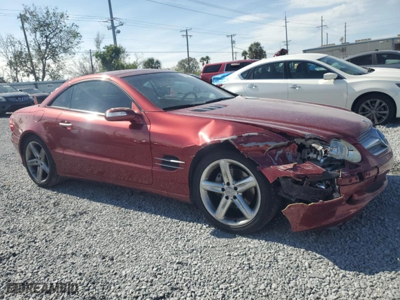 2004 Mercedes-Benz SL-Class with VIN WDBSK75F74F064501, listed as a Copart auction lot 89380015 with 117,053 mi miles and Salvage Title. Bid and sale history available at carsss.com. Image 4.
