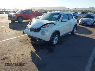 2012 Nissan Juke S with VIN JN8AF5MR6CT111457, listed as a IAAI auction lot 40691742 with 120,906 mi miles. Bid and sale history available at carsss.com. Image 2.