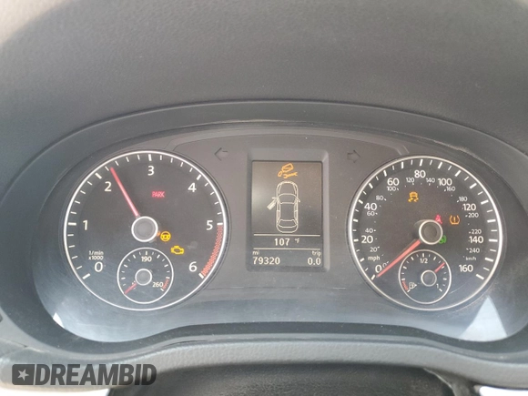 2013 Volkswagen Passat SE with VIN 1VWBN7A39DC123275, listed as a Copart auction lot 58411545 with 79,320 mi miles and Clean title. Bid and sale history available at DreamBid. Image 9.