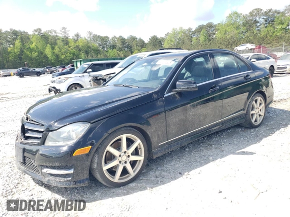 2014 Mercedes-Benz C 300 Sport with VIN WDDGF8AB5EA944492, listed as a Copart auction lot 52721825 with 114,856 mi miles and Salvage Title. Bid and sale history available at DreamBid. Image 1.