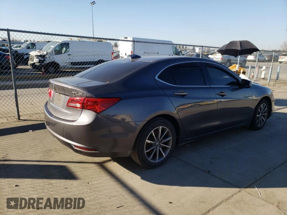 2019 Acura TLX with VIN 19UUB1F32KA010711, listed as a Copart auction lot 41838155 with 0 mi miles and Salvage Title. Bid and sale history available at carsss.com. Image 3.