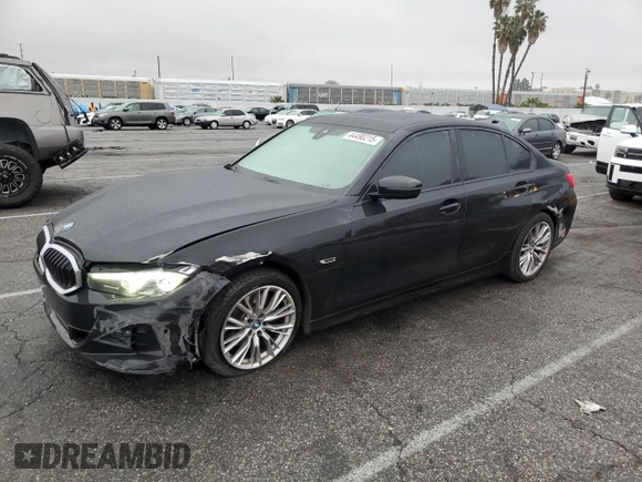 2023 BMW 3 Series 330e with VIN 3MW39FF01P8D05937, listed as a Copart auction lot 44490215 with 40,324 mi miles and Salvage Title. Bid and sale history available at carsss.com. Image 1.