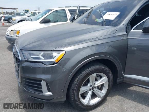 2023 Audi Q7 Premium Plus with VIN WA1LCBF74PD006448, listed as a IAAI auction lot 39876273 with 22,295 mi miles and . Bid and sale history available at DreamBid. Image 6.