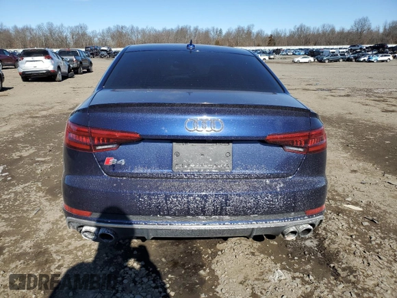 2018 Audi S4 Prestige z VIN WAUC4AF40JA003734, wystawiony jako Copart lot #46118075 z przebiegiem 79 496 mil mil oraz Szkody całkowita. Historia ofert i sprzedaży dostępna na DreamBid. Obrazek 6.