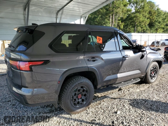 2023 Toyota Sequoia SR5 with VIN 7SVAAABA2PX015412, listed as a Copart auction lot 69880554 with 10,016 mi miles and Salvage Title. Bid and sale history available at carsss.com. Image 3.
