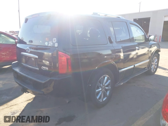 2009 Infiniti QX56 with VIN 5N3AA08C89N904326, listed as a IAAI auction lot 41380310 with 176,844 mi miles. Bid and sale history available at carsss.com. Image 4.