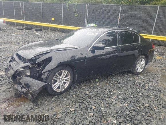 2015 Infiniti Q40 with VIN JN1CV6ARXFM520239, listed as a Copart auction lot 73109394 with 0 mi miles and Salvage Title. Bid and sale history available at carsss.com. Image 1.