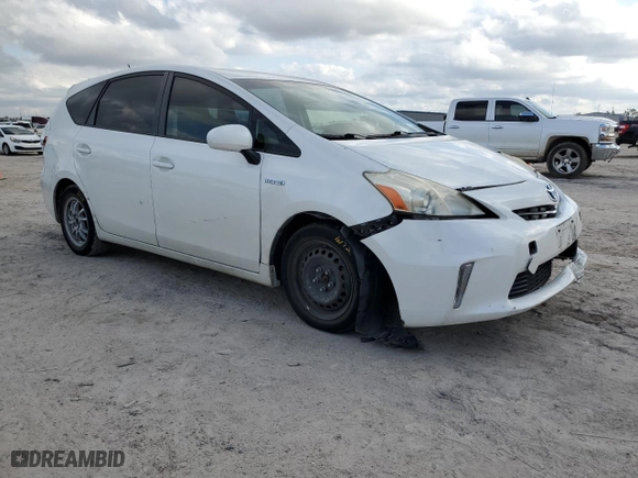 2013 Toyota Prius v Two with VIN JTDZN3EU7D3272765, listed as a Copart auction lot 43926325 with 236,275 mi miles and Salvage Title. Bid and sale history available at carsss.com. Image 4.