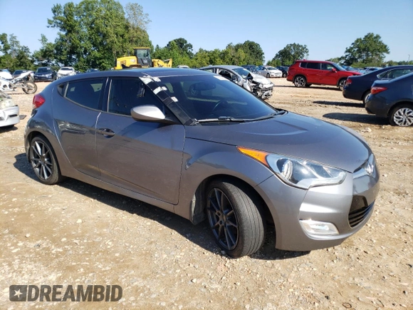 2016 Hyundai Veloster with VIN KMHTC6AD7GU248608, listed as a Copart auction lot 65809693 with 104,784 mi miles. Bid and sale history available at carsss.com. Image 4.