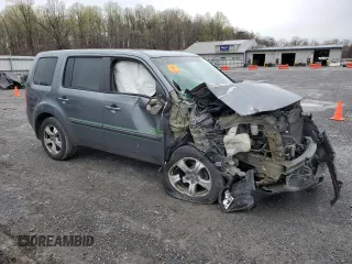 2012 Honda Pilot EX-L with VIN 5FNYF4H67CB020575, listed as a Copart auction lot 52577515 with 0 mi miles and Salvage Title. Bid and sale history available at carsss.com. Image 4.